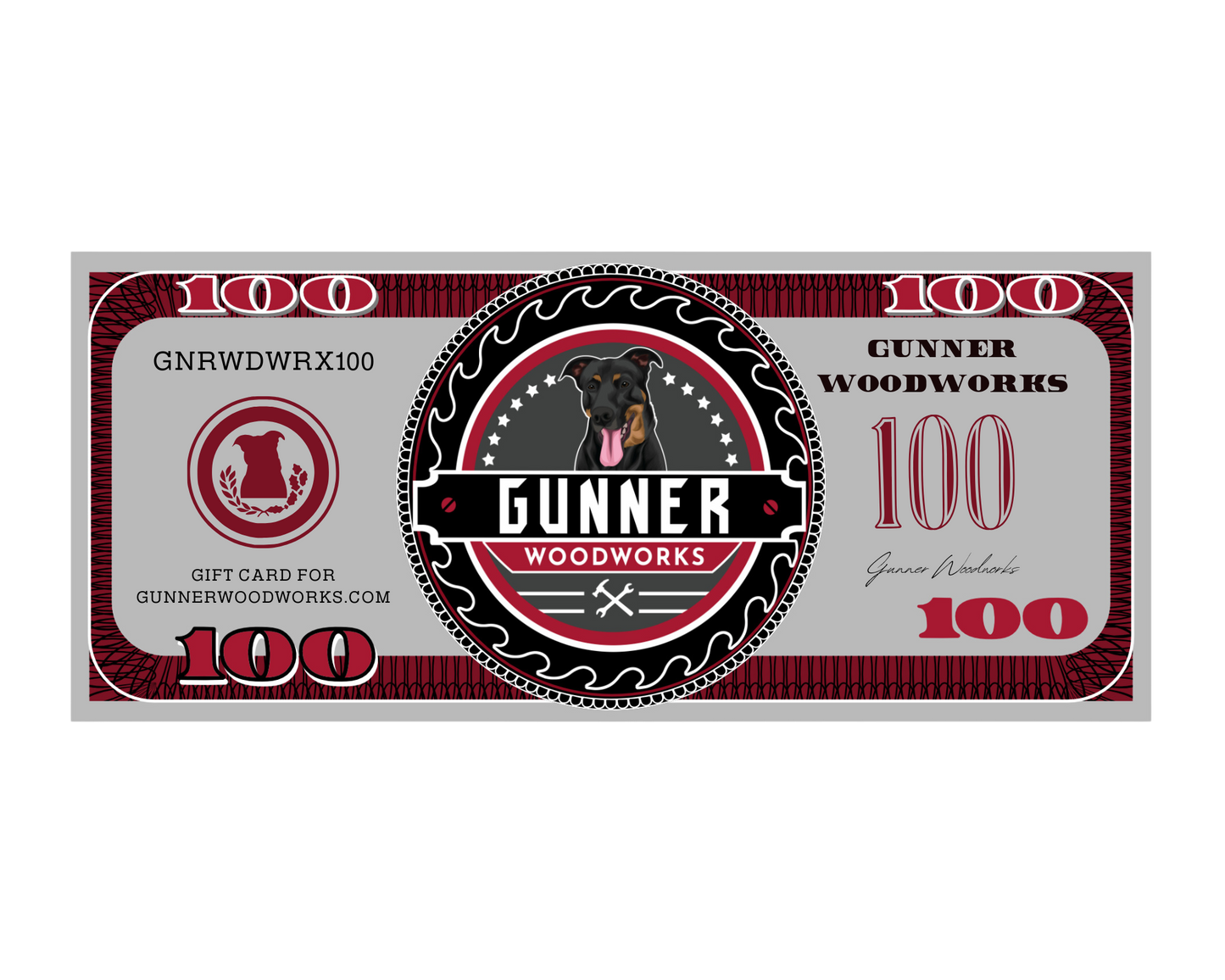 Gunner Woodworks Gift Card