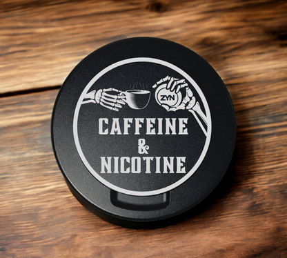 Periodic Table - Engraved Metal Nicotine Tin - Metal Nicotine Can