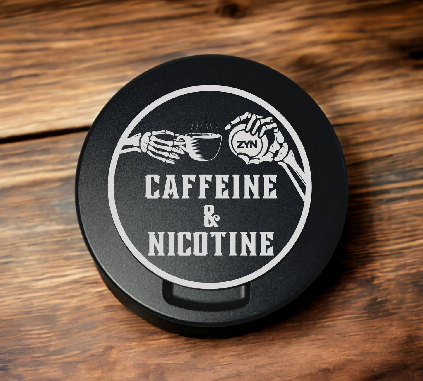 Syn City- Engraved Metal Nicotine Tin - Metal Nicotine Can