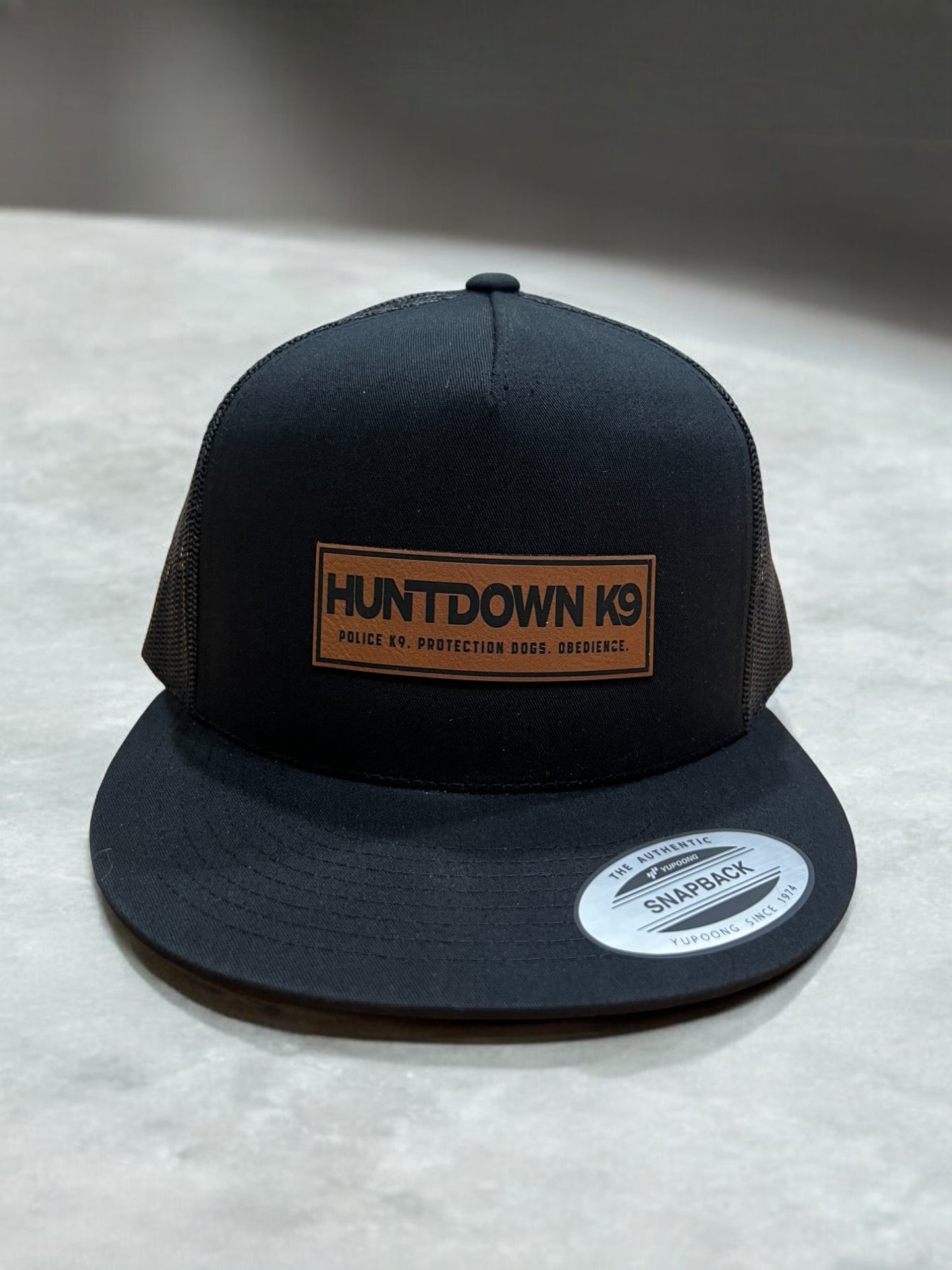 HuntDown Leather Patch Hat